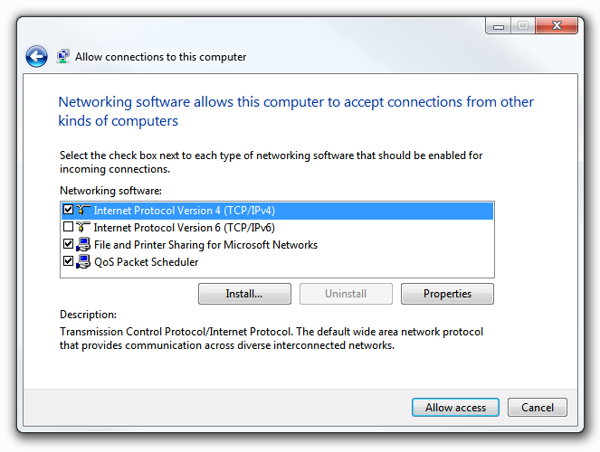Servidor VPN de Windows 7 - Software de red