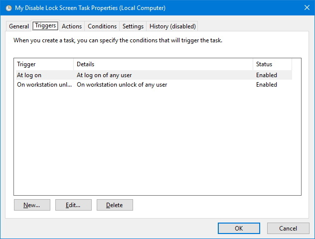 Guía de activadores de tareas en la actualización de aniversario de Windows 10