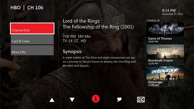 Aplicación Xbox One FiOS TV