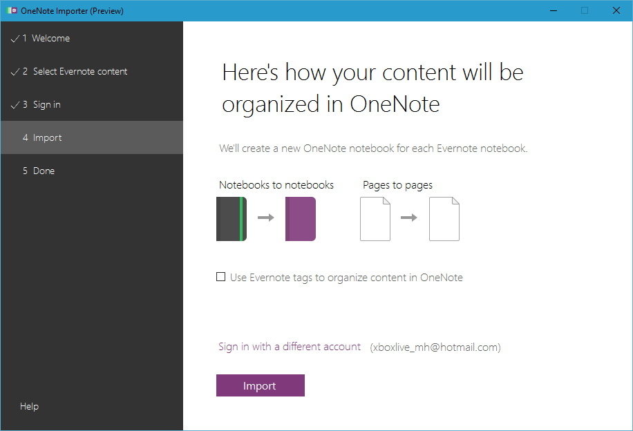 Importar Evernote a OneNote