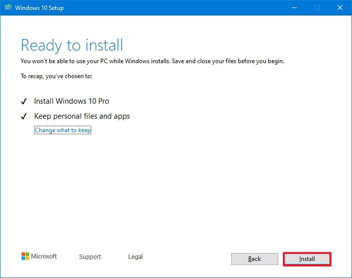 Instalación de Windows 10 sin USB